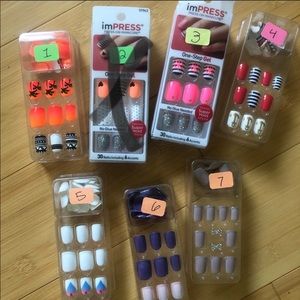 3 boxes of iMPRESS press on nails 💅🏻
